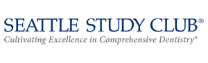The image appears to be a logo or emblem with text that reads SEATTLE STUDY CLUB at the top, followed by smaller text that says College of Education. Below this, there s additional text that seems to describe an organization related to education and possibly health. The logo is set against a light background with a darker border, and it has a formal, professional design.